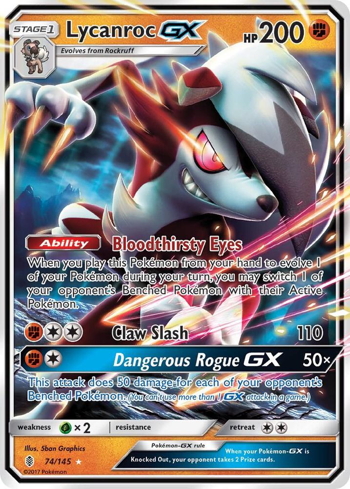 Lycanroc-GX, Guardians Rising #74/145