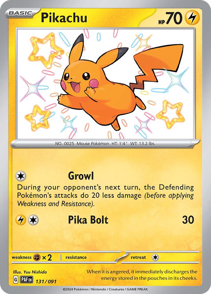 Pikachu, Paldean Fates #131/091