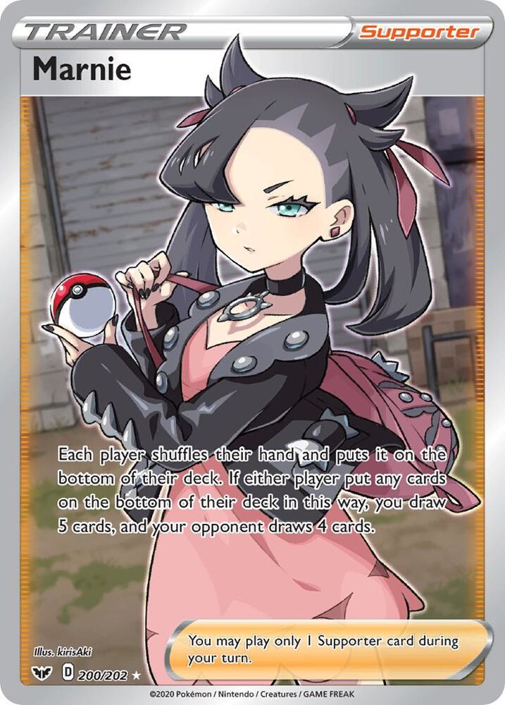 Marnie Full Art, Sword & Shield Base Set #200/202